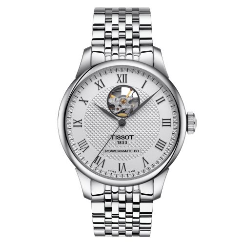 Tissot Le Locle Powermatic 80 Open Heart Stainless Steel / Silver / Bracelet